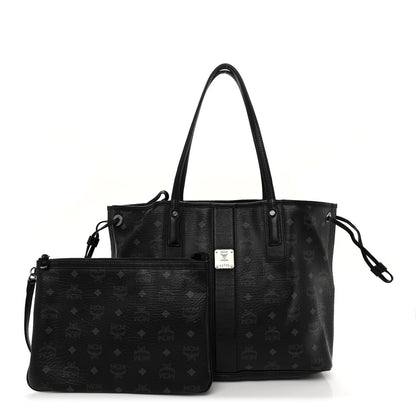 MCM Visetos Liz Reversible Shopper Tote Black 1 of 17