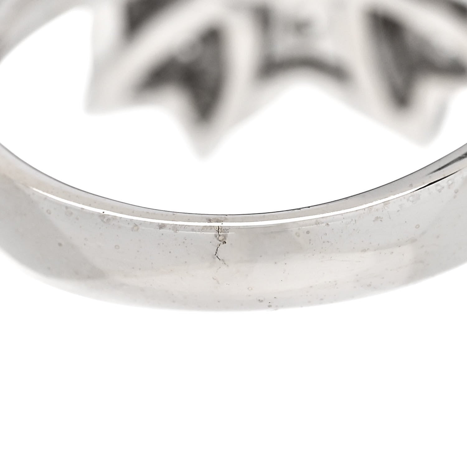Parker & West by FASHIONPHILE 18K White Gold Diamond 1.10ctw Flower Ring 50 5.25 11 of 11