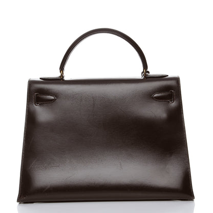 Hermes Box Kelly Sellier 32 Chocolate 4 of 30