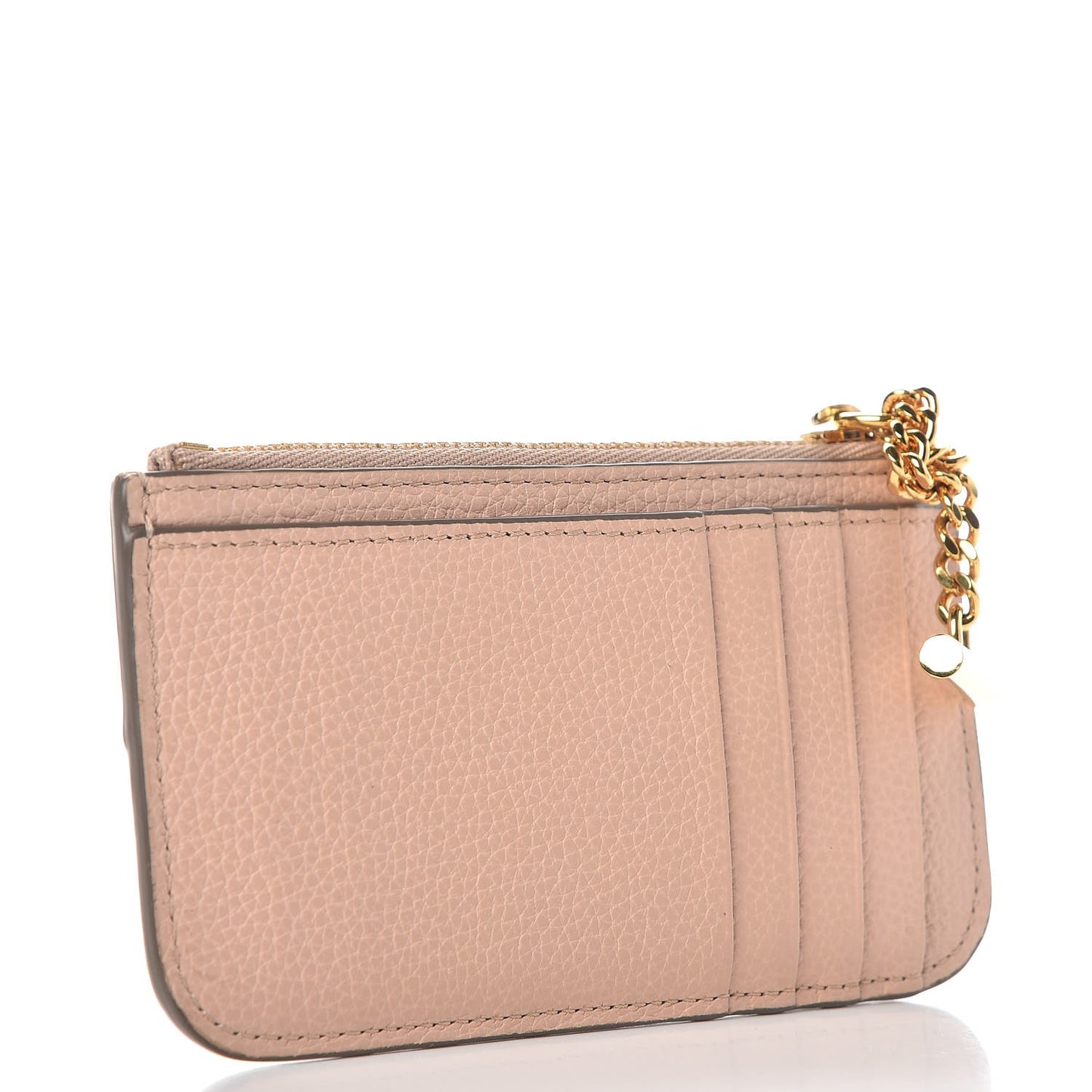 Grained Calfskin Drew Card Holder