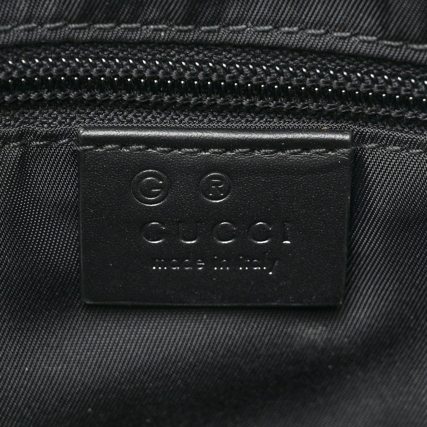Techno Canvas Selleria Calfskin Web Small Flat Messenger Bag Black