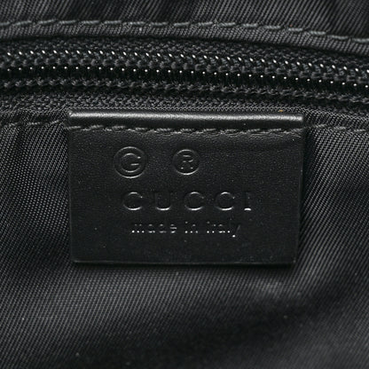 Gucci Techno Canvas Selleria Calfskin Web Small Flat Messenger Bag Black 6 of 9