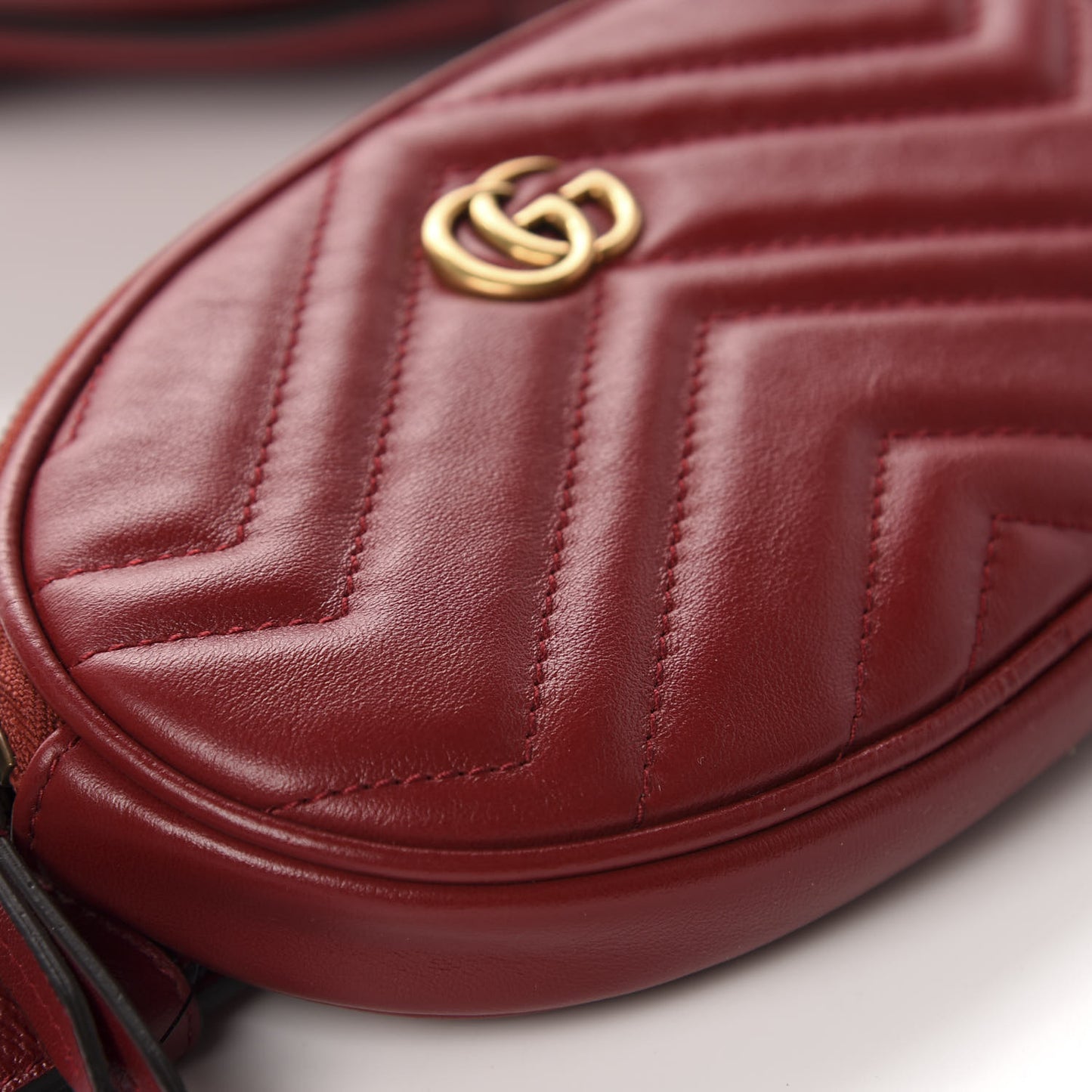 Azalea Calfskin Matelasse GG Marmont Multi Belt Bag 85 34 Romantic Cerise