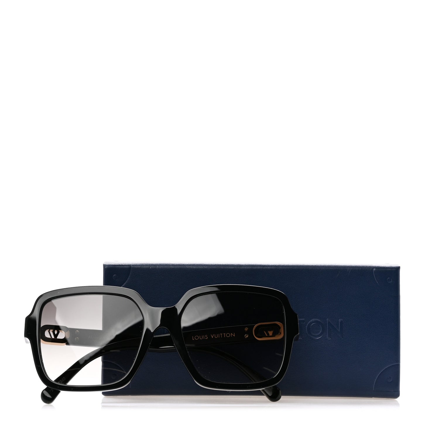 Acetate Square Sunglasses Black Black