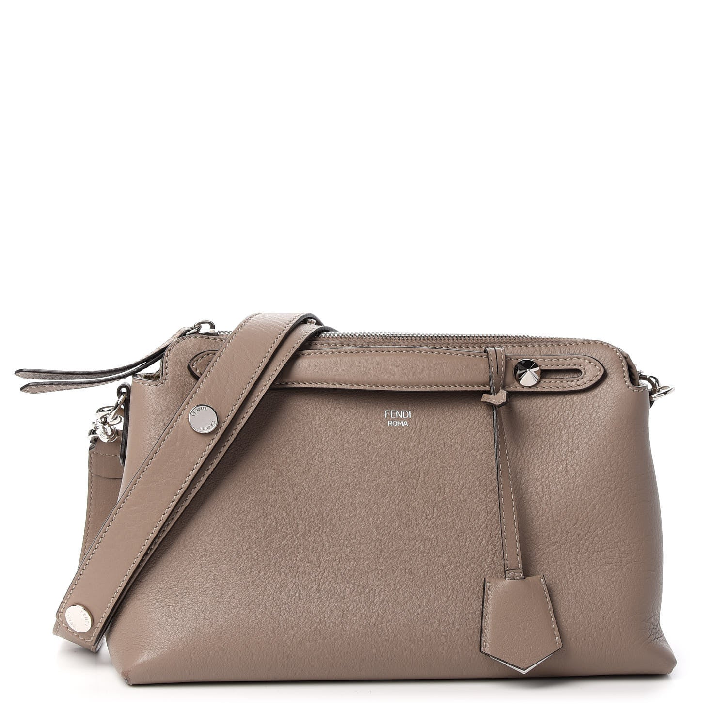 Fendi Vitello Dolce Medium By The Way Boston Bag Tortora 1 of 9