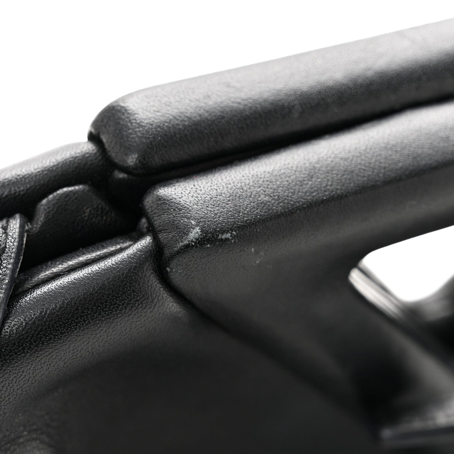 Calfskin Small The Point Triangle Bag Black