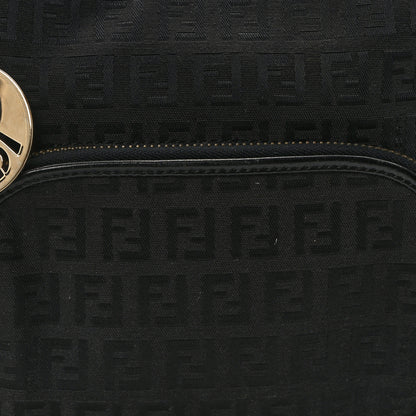 Fendi Zucchino Cuoio Chef Pocket Shoulder Bag Black 7 of 9