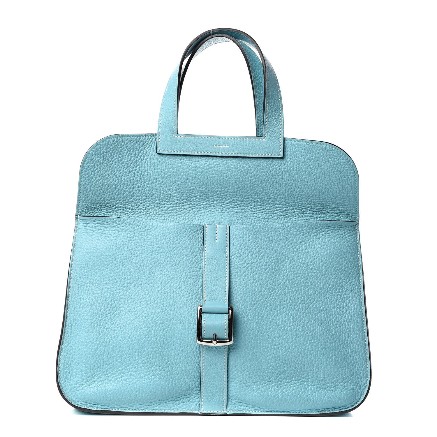 Hermes Taurillon Clemence Halzan 31 Bleu Atoll 3 of 10