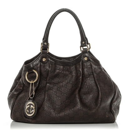 Gucci Guccissima Medium Sukey Tote Chocolate 1 of 6