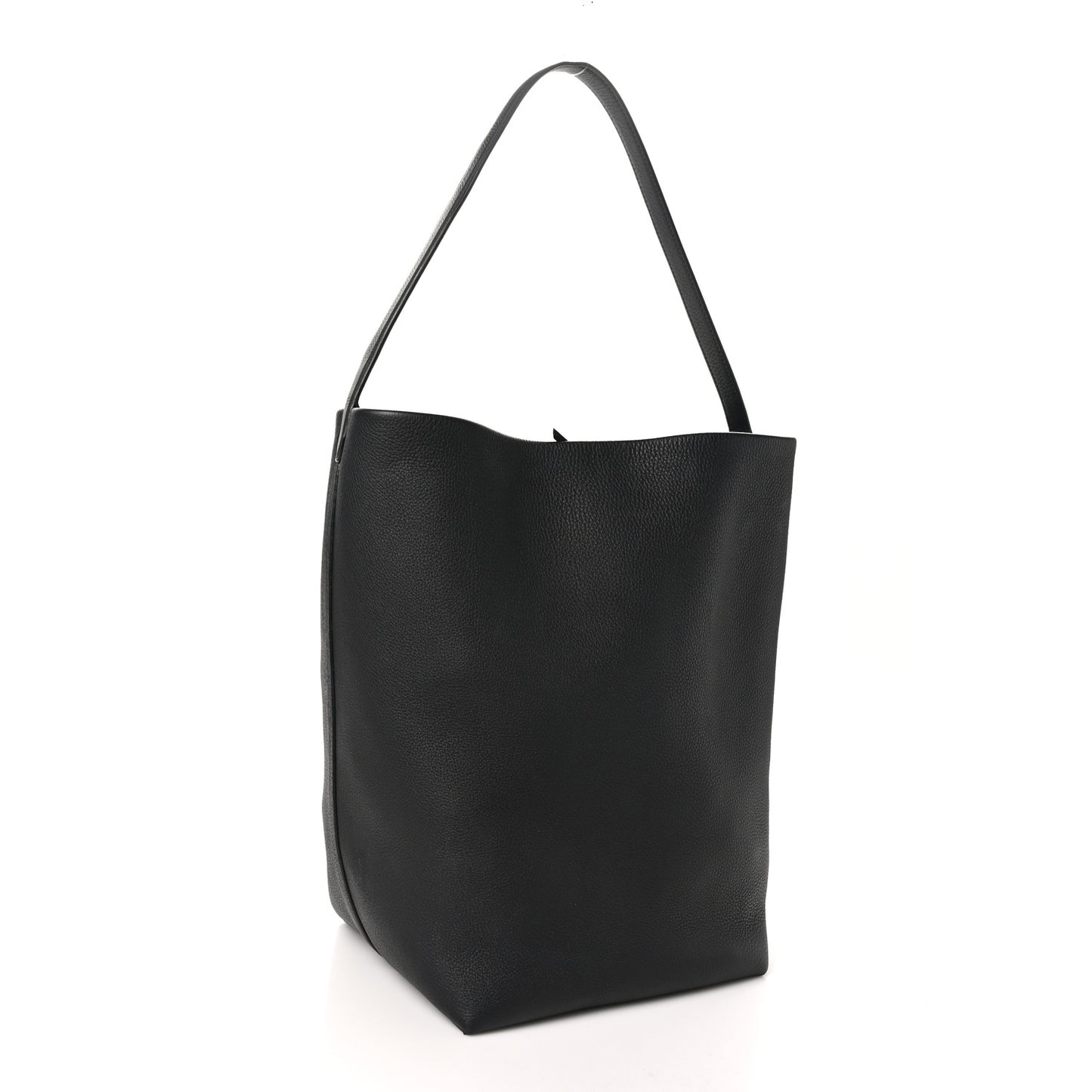 Grained Calfskin Large N/S Park Tote Black