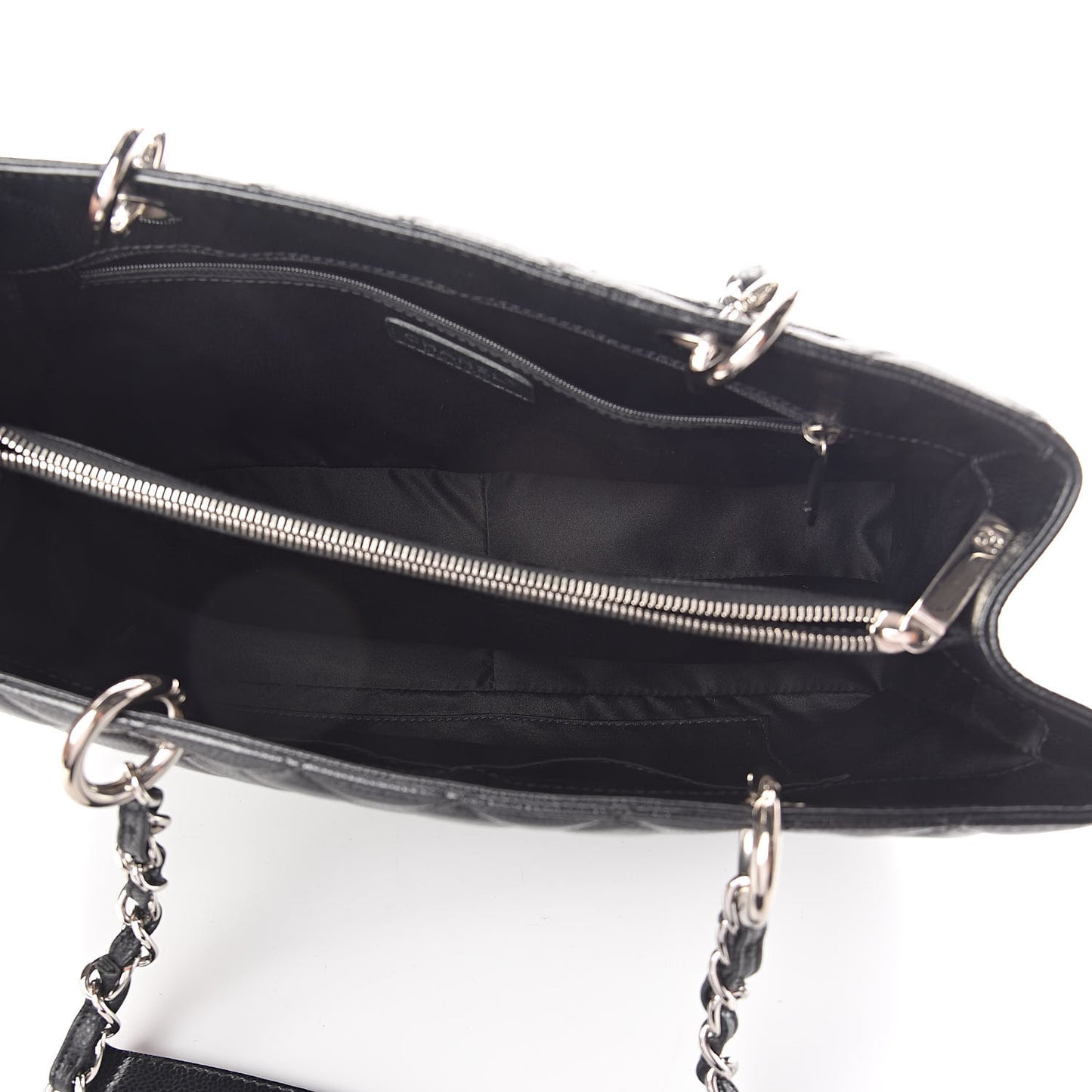Caviar Quilted Grand Shopping Tote GST Black