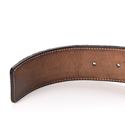 Gucci Calfskin Web Interlocking G Belt 105 42 Black 7 of 8
