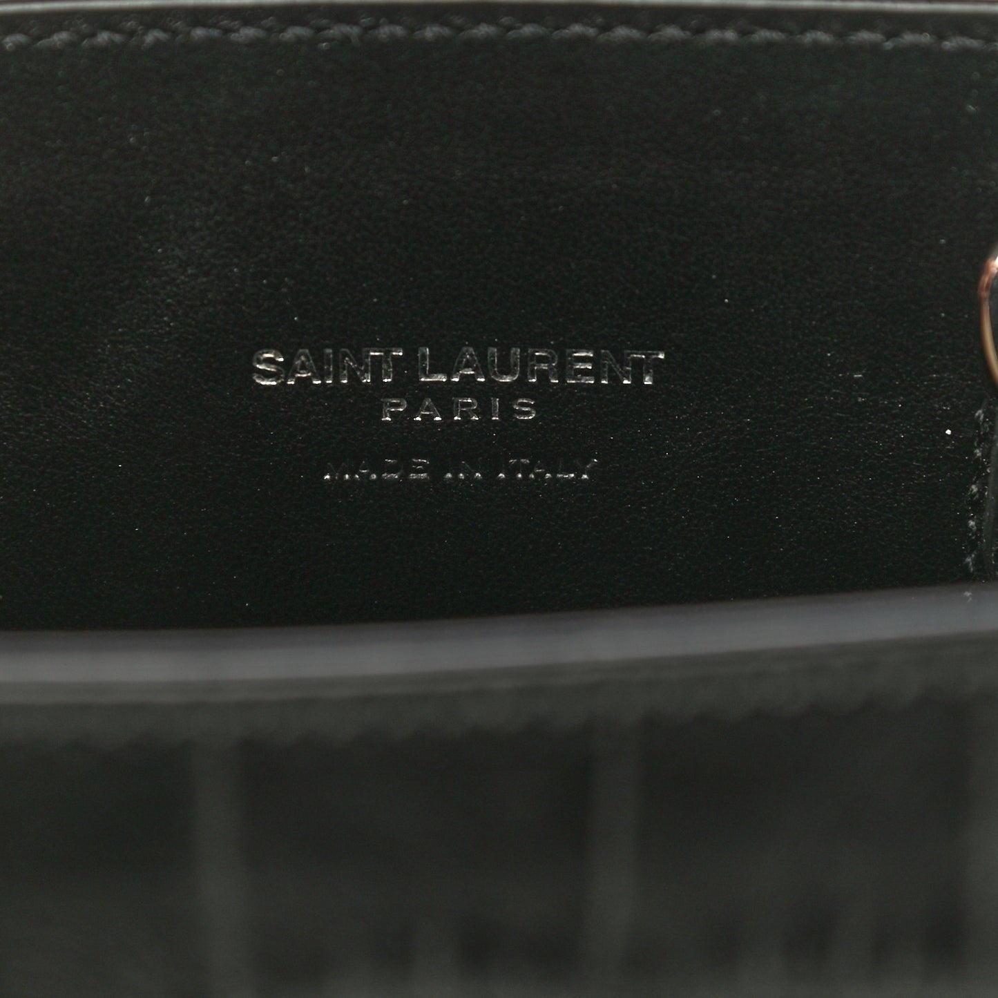 Calfskin Crocodile Embossed Nano Sac De Jour Black
