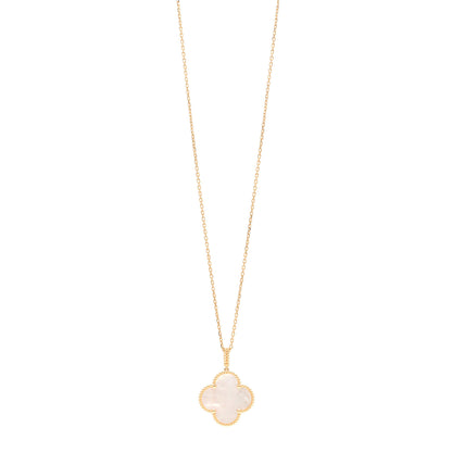 Van Cleef & Arpels 18K Yellow Gold Mother of Pearl Magic Alhambra Long Necklace 1 of 6