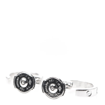 Cartier 18K White Gold Small LOVE Hoop Earrings 3 of 5