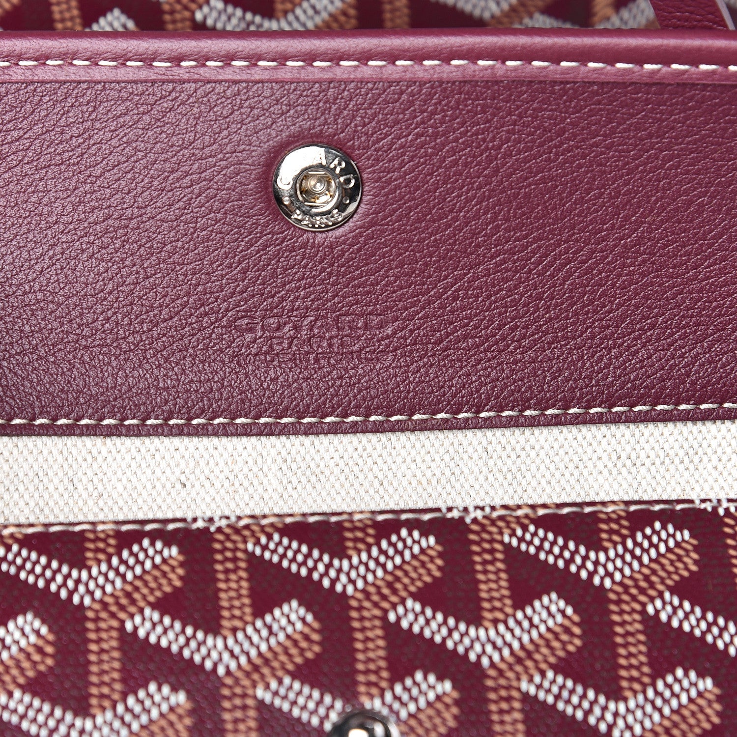 Goyard Goyardine Isabelle Tote Burgundy 6 of 12