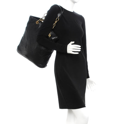 Christian Dior Lambskin Cannage Shopper Tote Black 2 of 12