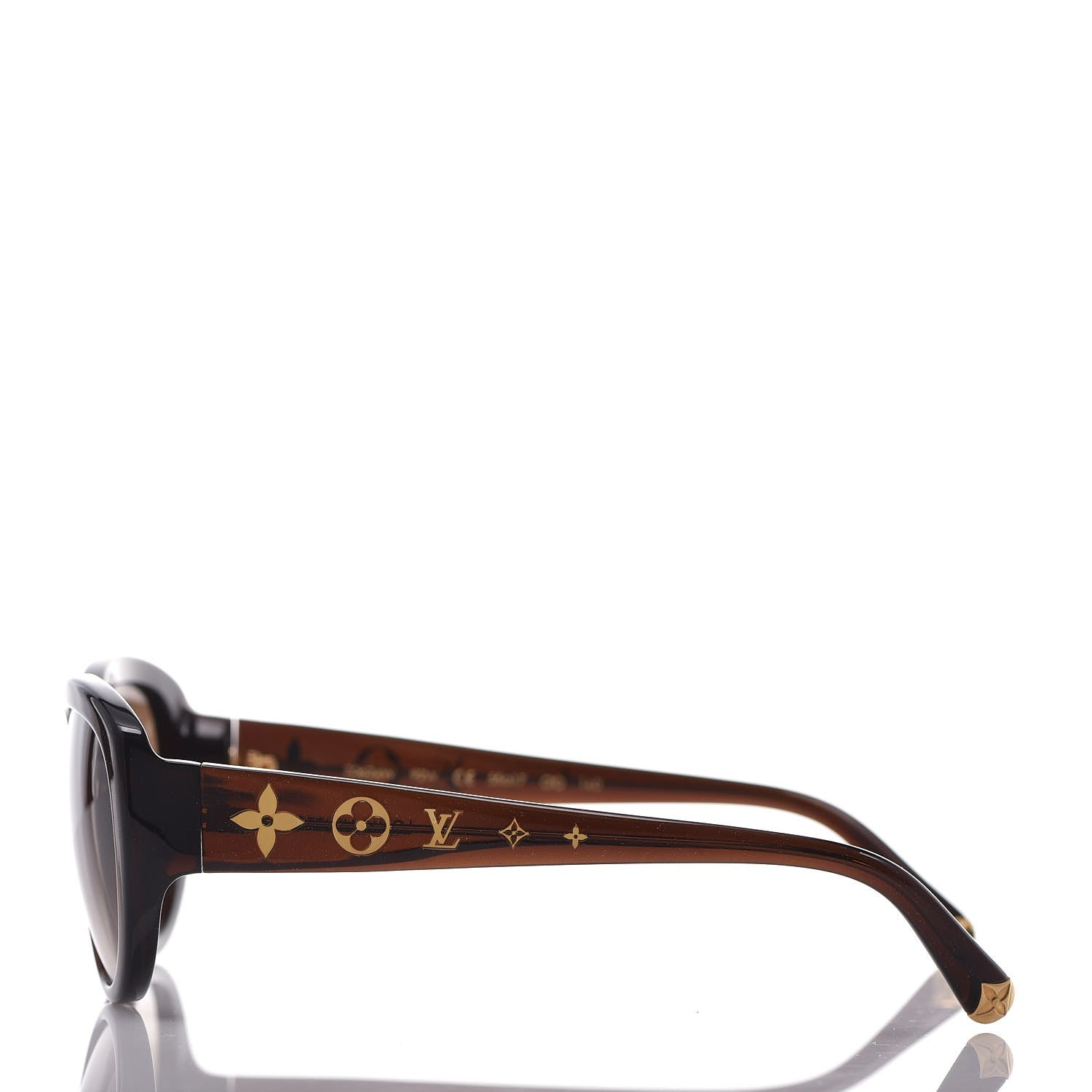 Louis Vuitton Acetate Obsession Sunglasses Z0624W Brown Glitter 3 of 6