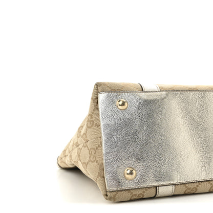 Gucci Monogram Medium Abbey Tote Gold 9 of 10