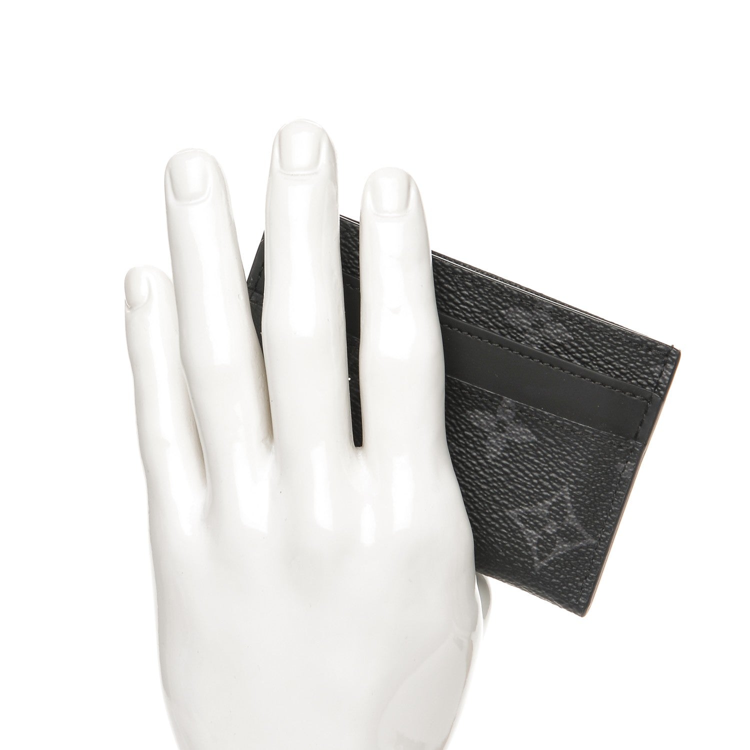 Louis Vuitton Monogram Eclipse Porte-Cartes Double Card Holder 2 of 8