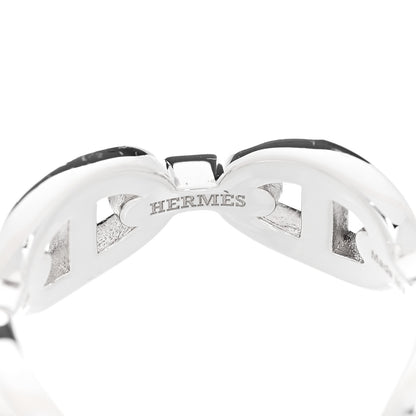 Hermes Sterling Silver PM Chaine d'Ancre Enchainee Band Ring 57 8 4 of 7