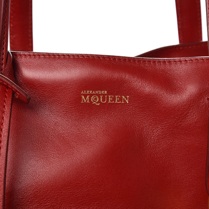 Alexander McQueen Calfskin Large Skull Padlock Zip Around Tote Red 12 of 15