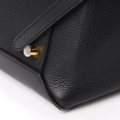Celine Drummed Calfskin Mini Belt Bag Black 9 of 13