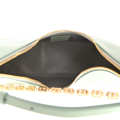 Givenchy Smooth Calfskin Small Moon Cut Out Shoulder Bag Celadon 5 of 8