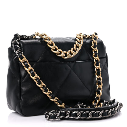 Chanel Goatskin Quilted Medium Chanel 19 Flap Black 3 of 10