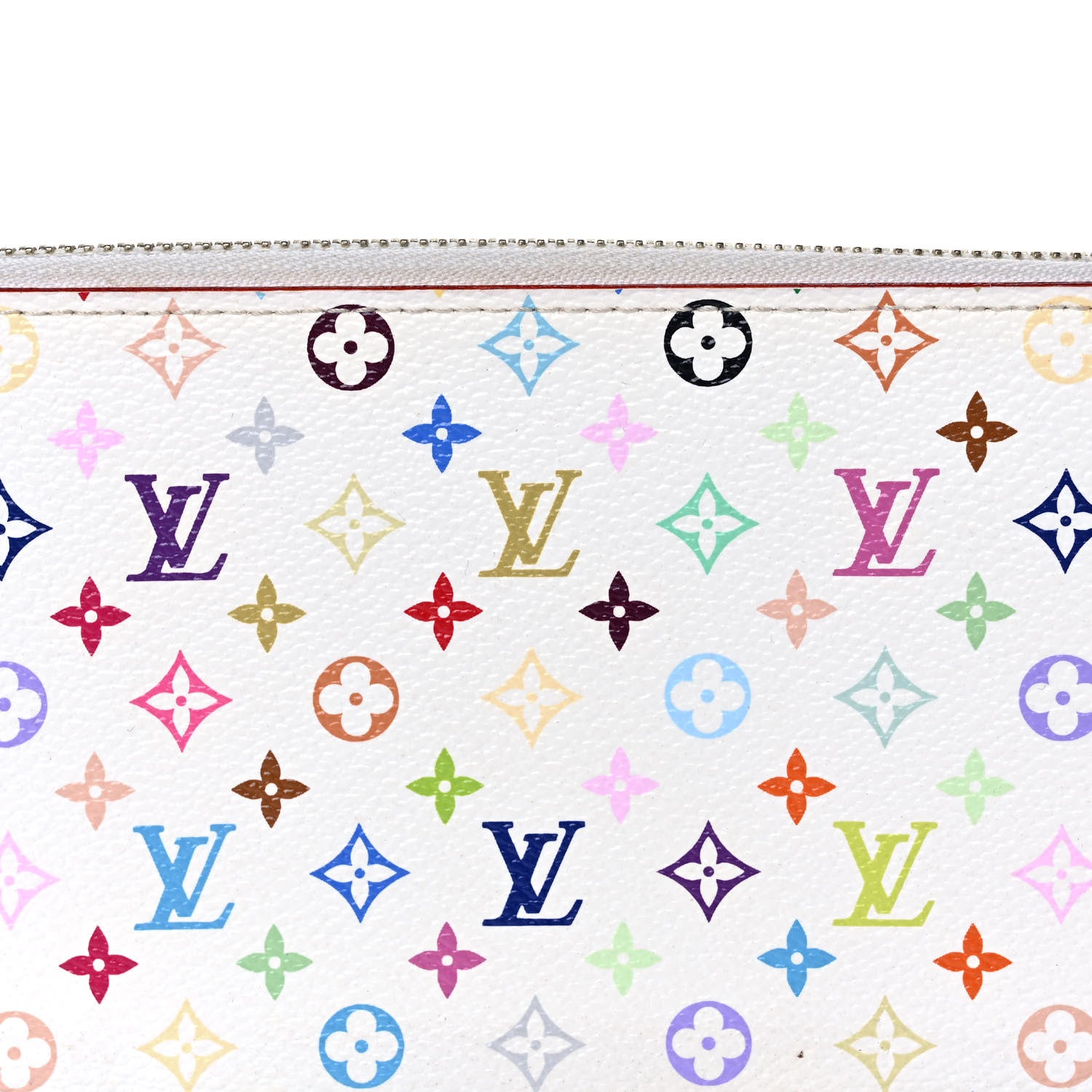 Louis Vuitton Monogram Multicolor Zippy Wallet White Litchi 7 of 12
