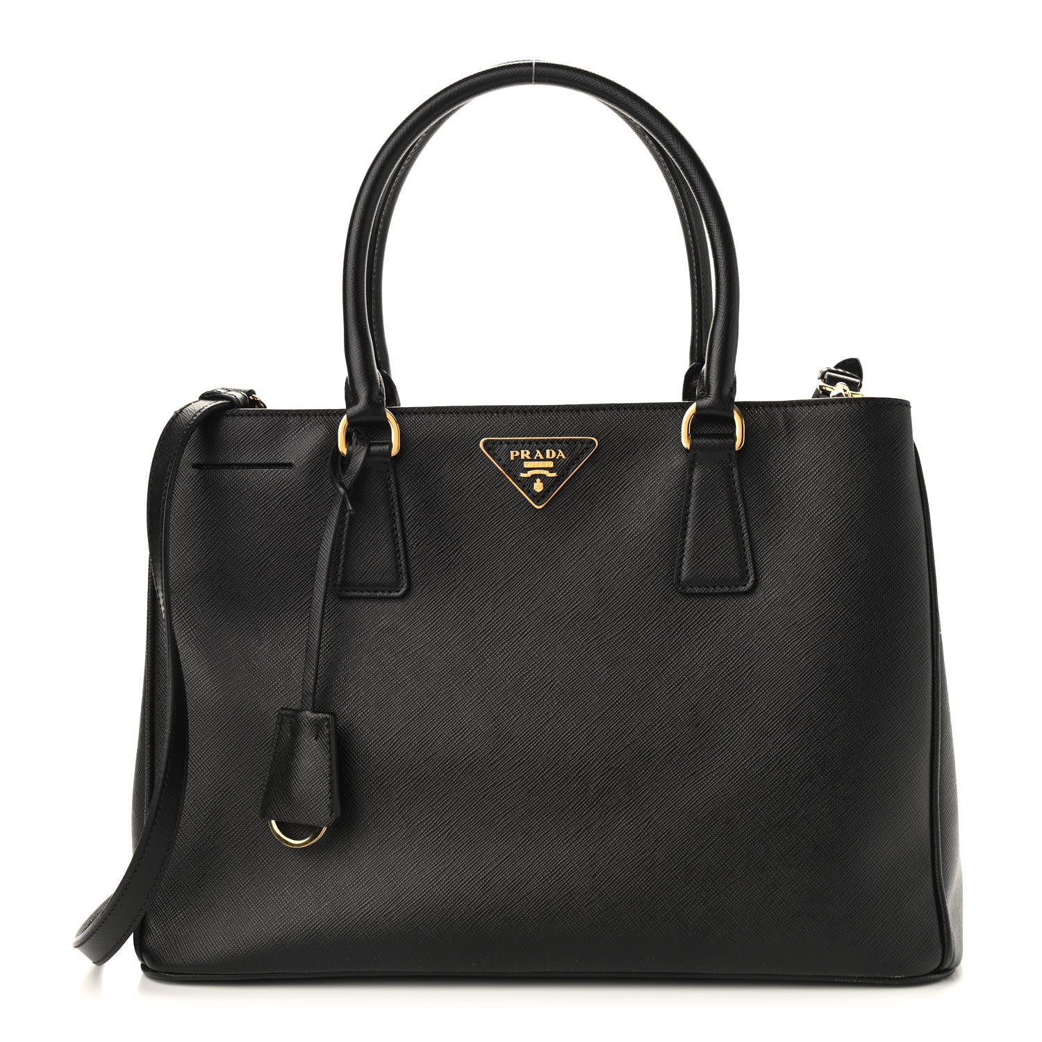 Prada Saffiano Lux Medium Tote Black 1 of 8