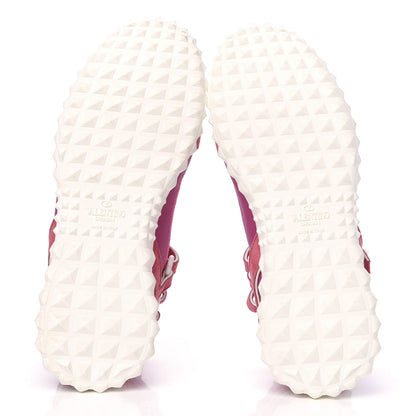Valentino Garavani Body Tech Knit Free Rockstud Sock High Top Sneakers 37 Shadow Pink Optic White 5 of 8
