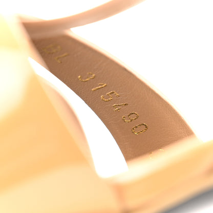 Saint Laurent Patent Tribute 75 Platform Sandals 38 Nude Powder 9 of 11