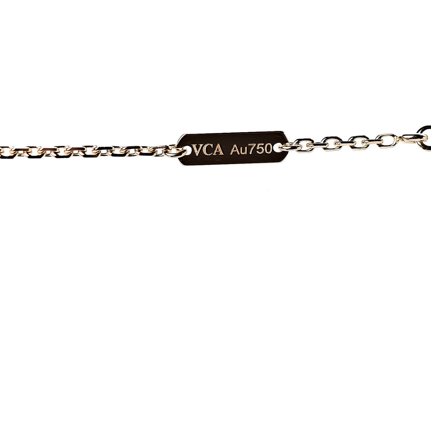 18K Yellow Gold Vintage Alhambra Pendant Necklace