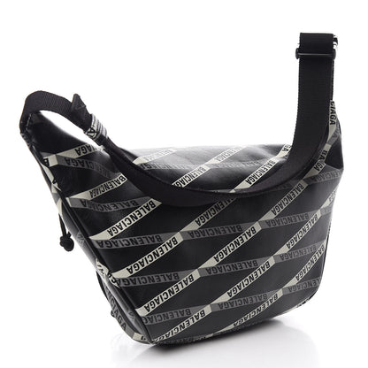 Balenciaga Smooth Calfskin Losange Monogram Explorer Belt Bag Black Grey 2 of 9