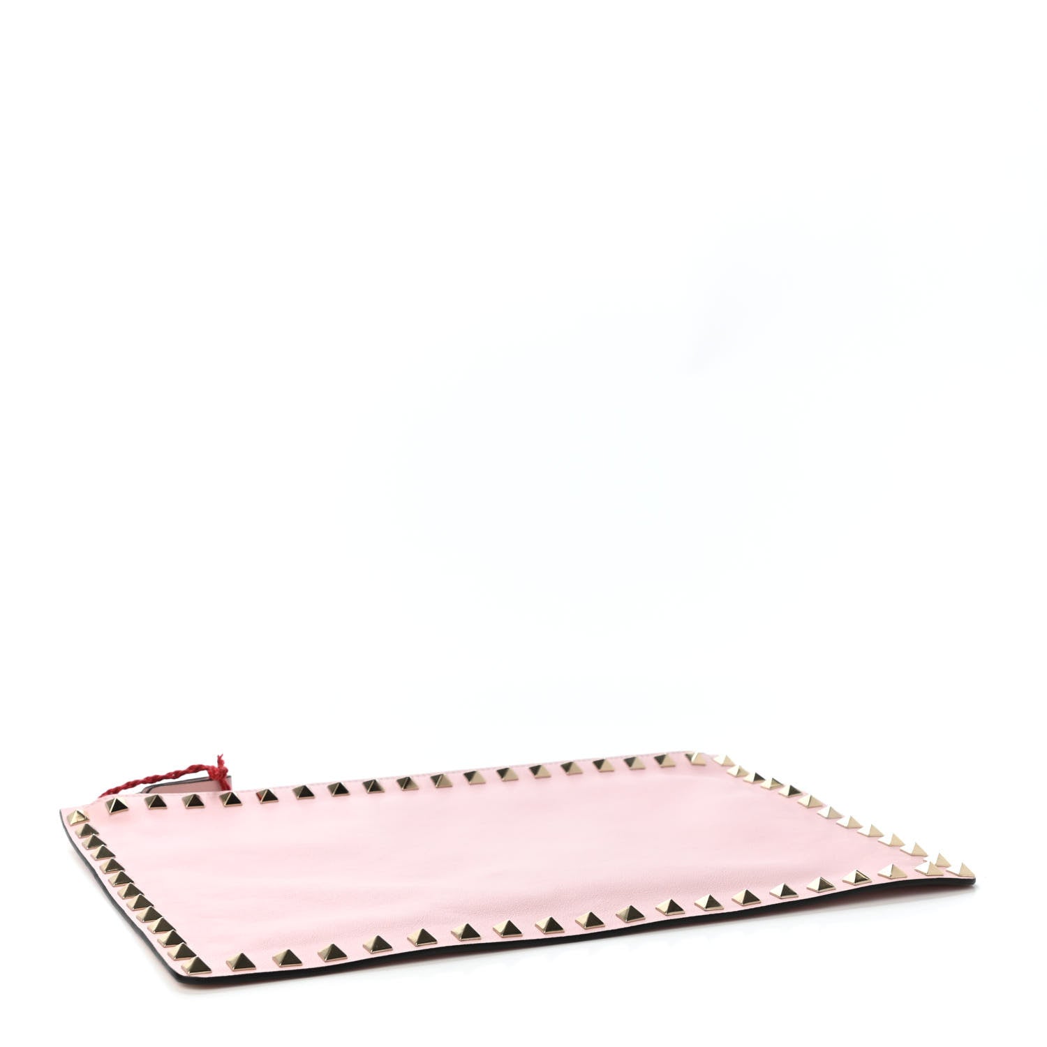 Valentino Garavani Vitello Large Rockstud Zip Pouch Water Rose 3 of 4