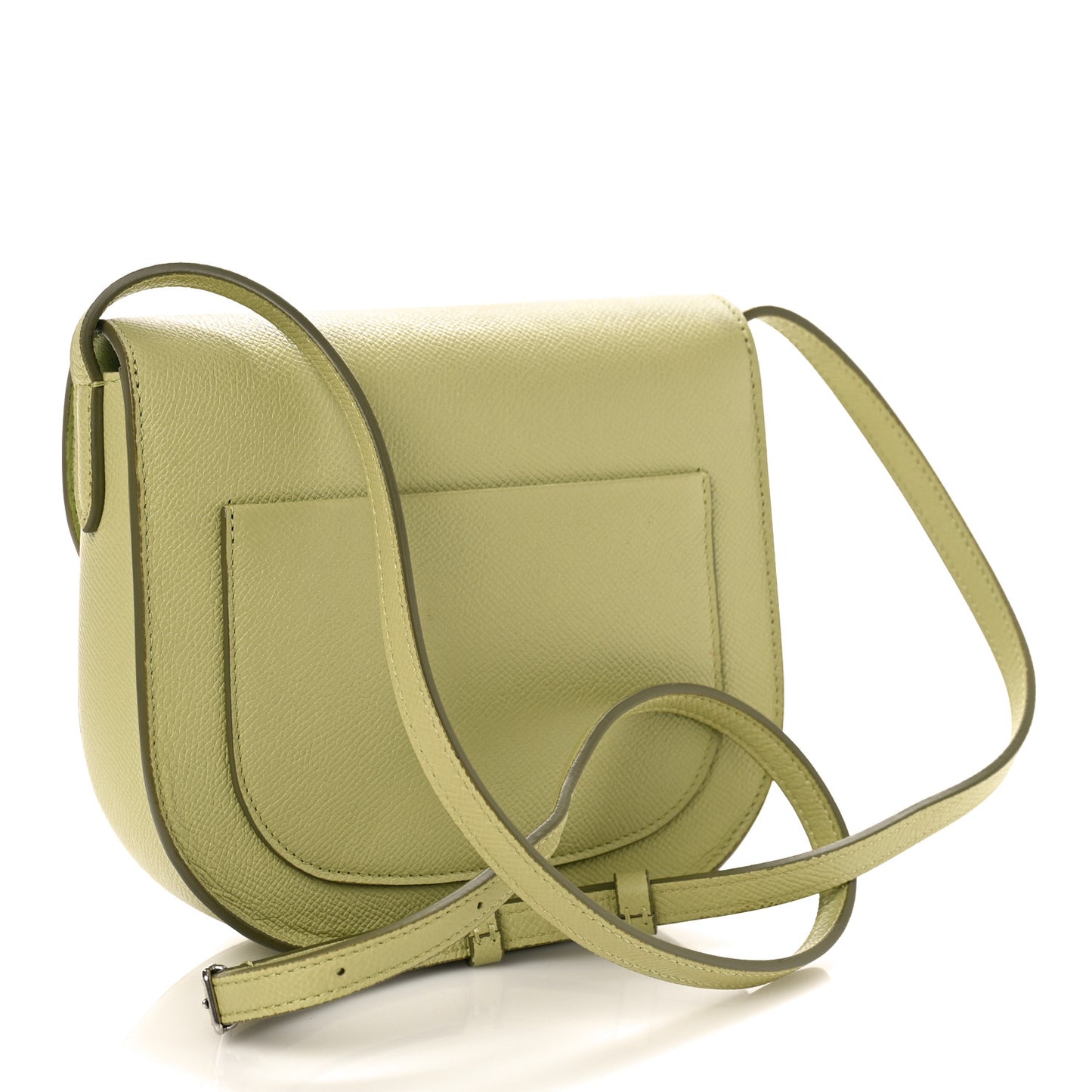 Grained Calfskin Small Trotteur Sage