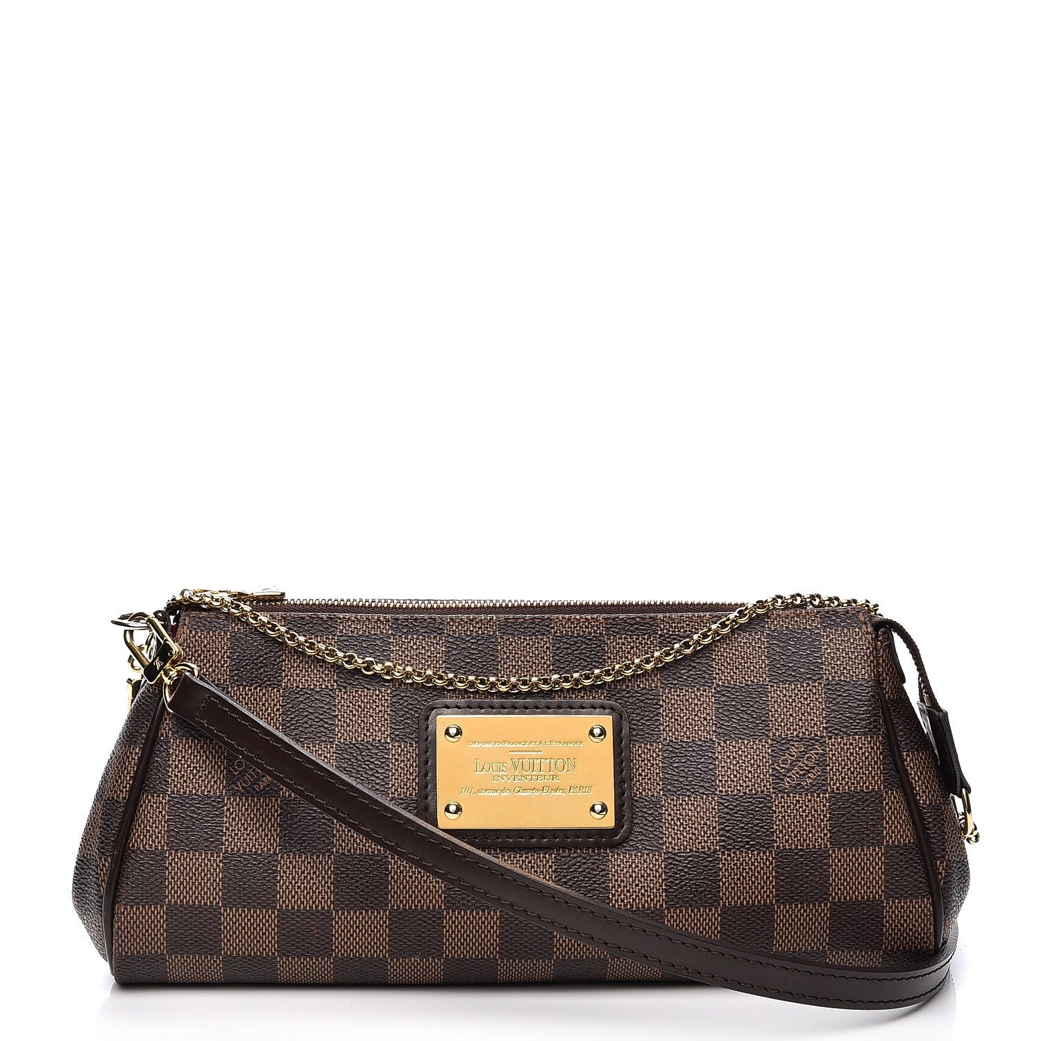 Louis Vuitton Damier Ebene Eva Clutch 1 of 9
