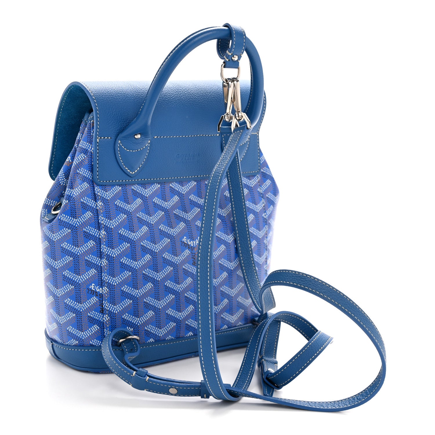 Goyard Goyardine Calfskin Mini Alpin Backpack Sky Blue 1792710