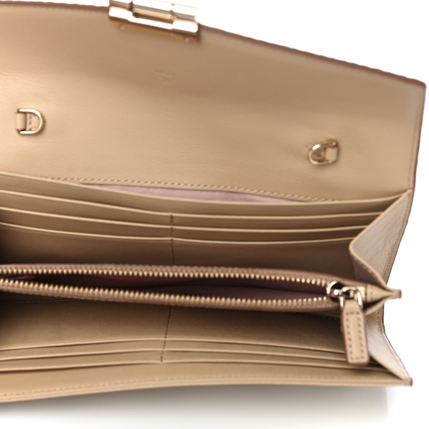 MCM Metallic Visetos Patricia Wallet On Chain Gold 5 of 10