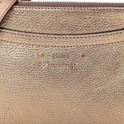 Chloe Metallic Calfskin Small Roy Bag Gold 10 of 10