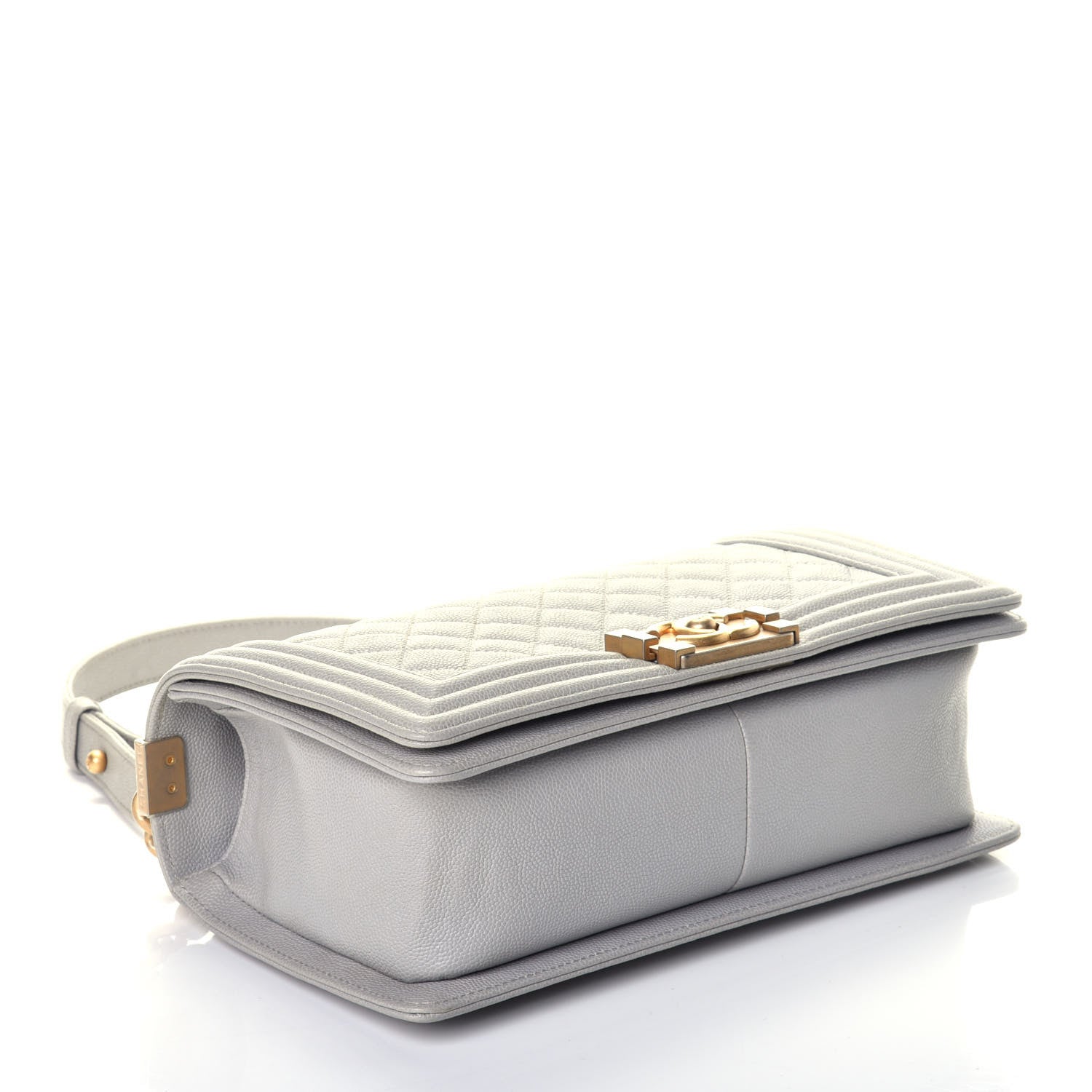 Chanel Caviar Quilted Medium Boy Flap Grey 4 of 10