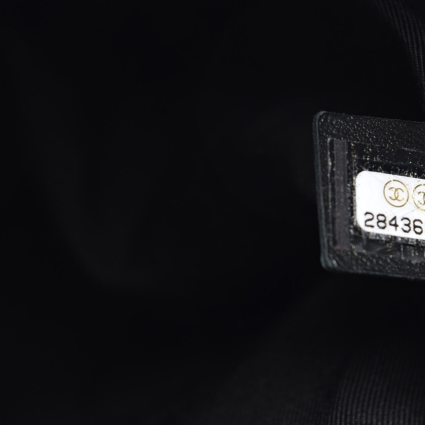 Lambskin Quilted Drawstring Backpack Black