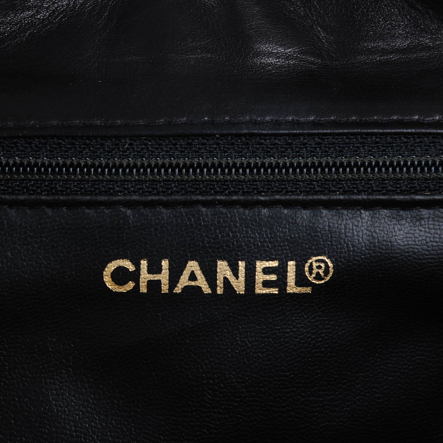 Chanel Lambskin Quilted Drawstring Backpack Black 7 of 10