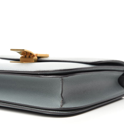 Celine Liege Calfskin Medium Classic Box Flap Bag Storm 7 of 10