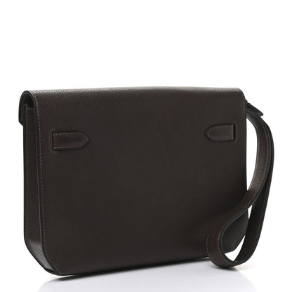 Hermes Taurillon Maurice Kelly Depeches 25 Pouch Ebene 3 of 8