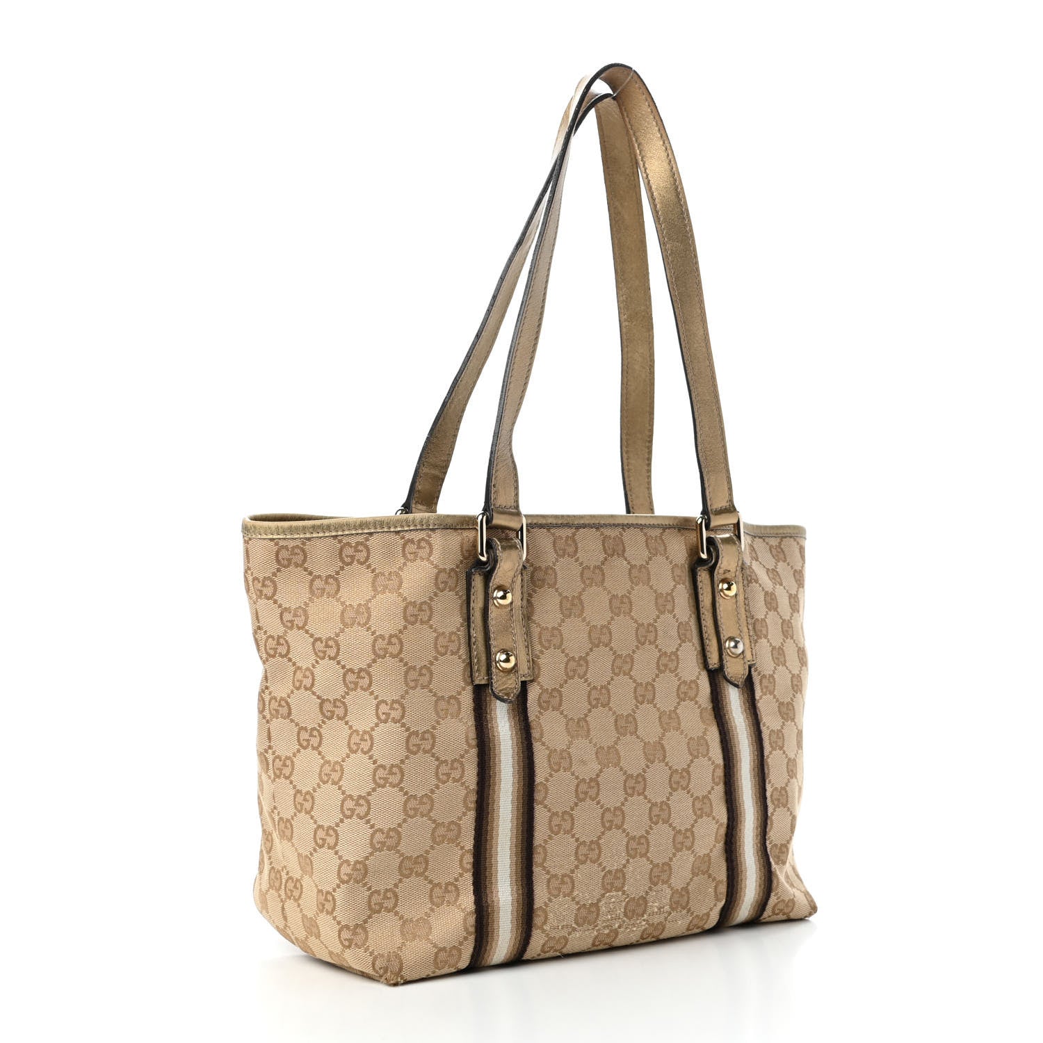 Gucci Monogram Medium Jolicoeur Tote Metallic 3 of 13