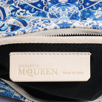 Alexander McQueen Silk De Manta Porcelain Clutch 7 of 8
