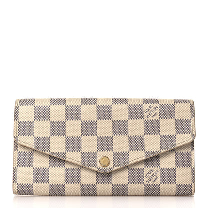 Louis Vuitton Damier Azur Sarah Wallet NM 1 of 8