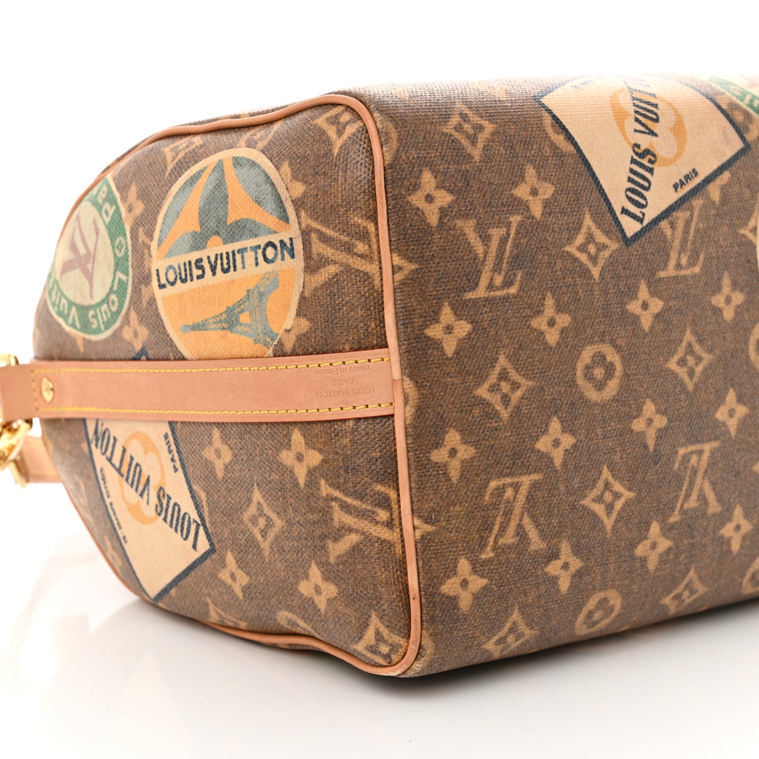 Louis Vuitton Monogram Hotel Labels Speedy Bandouliere 30 9 of 13
